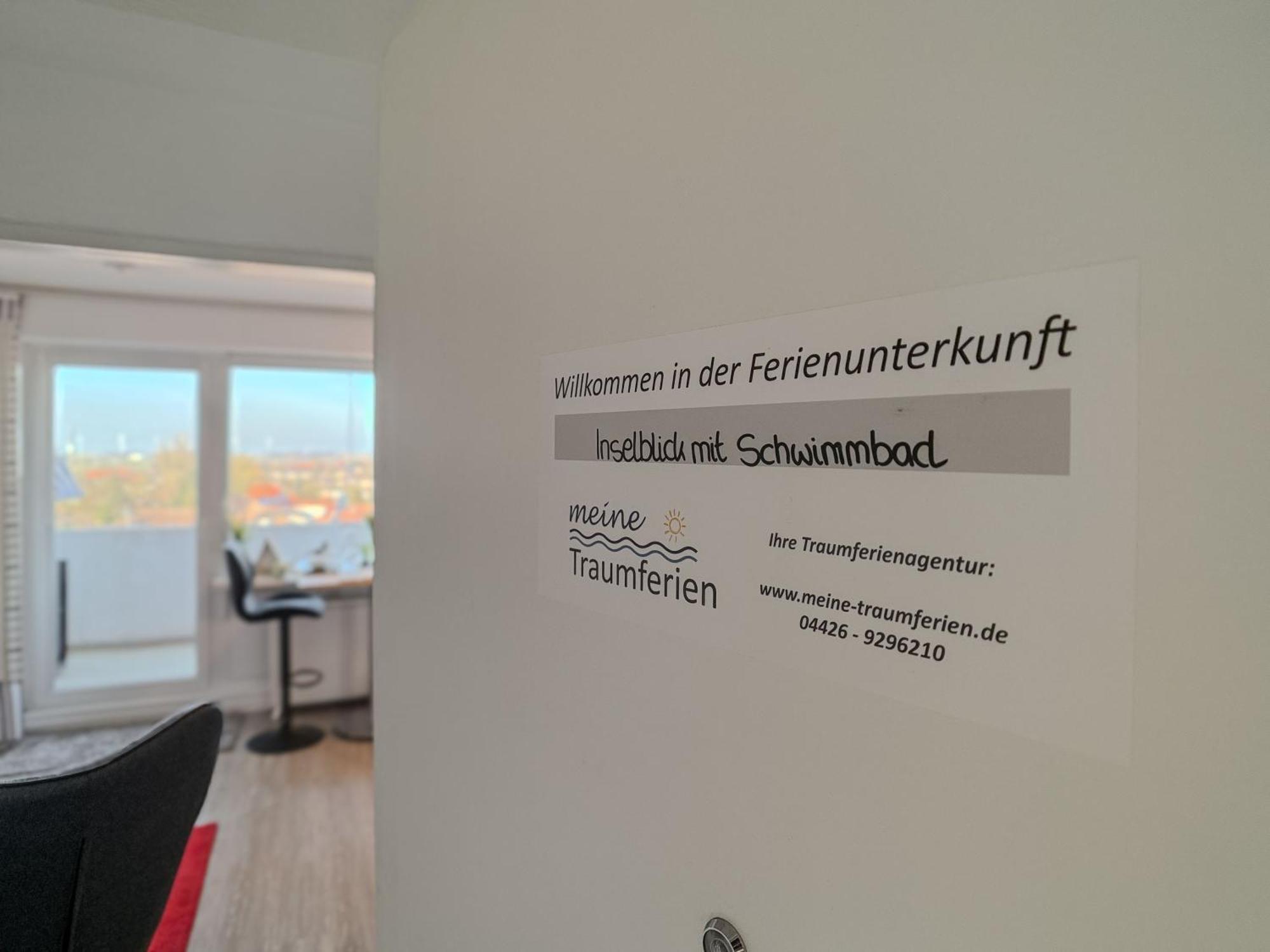 Fewo Inselblick Mit Schwimmbad - Horumersiel Exteriér fotografie